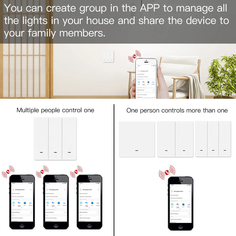 MOES Tuya ZigBee Smart Light Switch