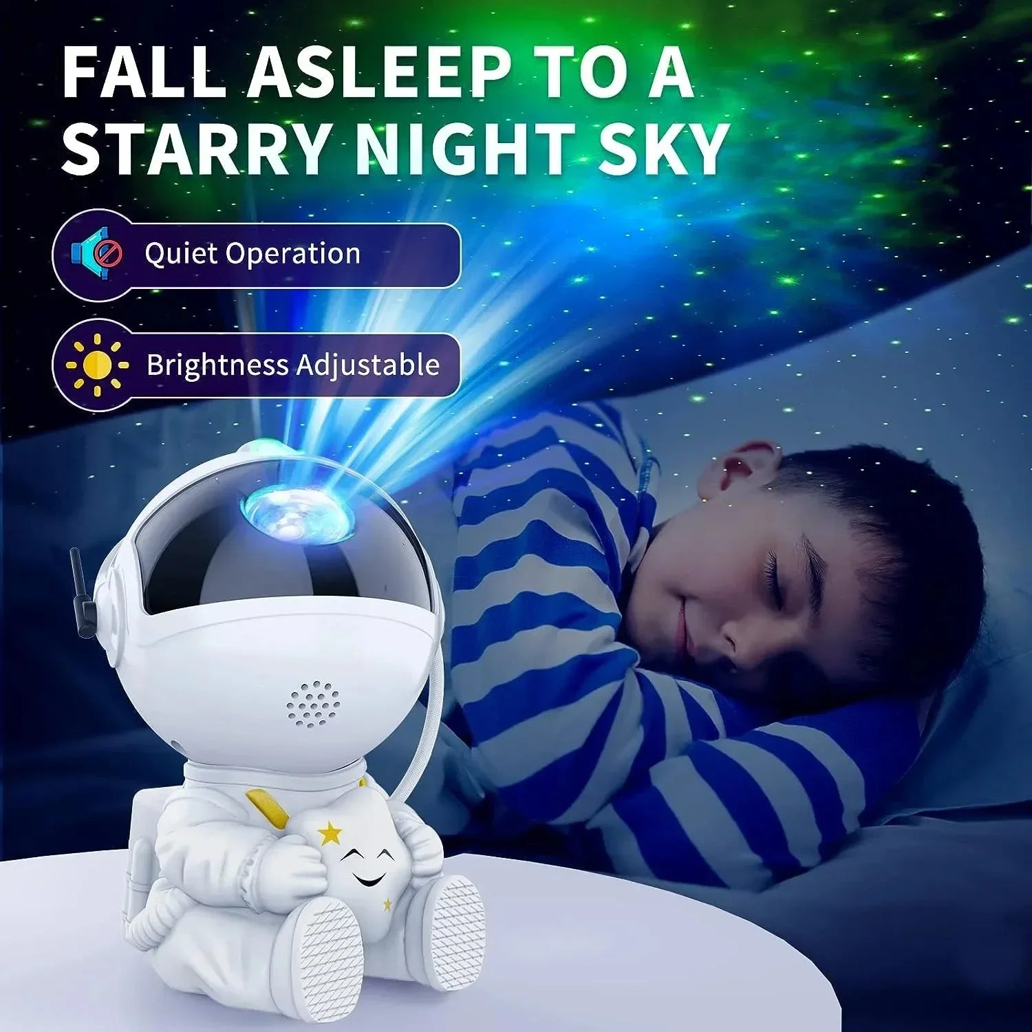 Astronaut Star Projector Galaxy Night Light Lamp