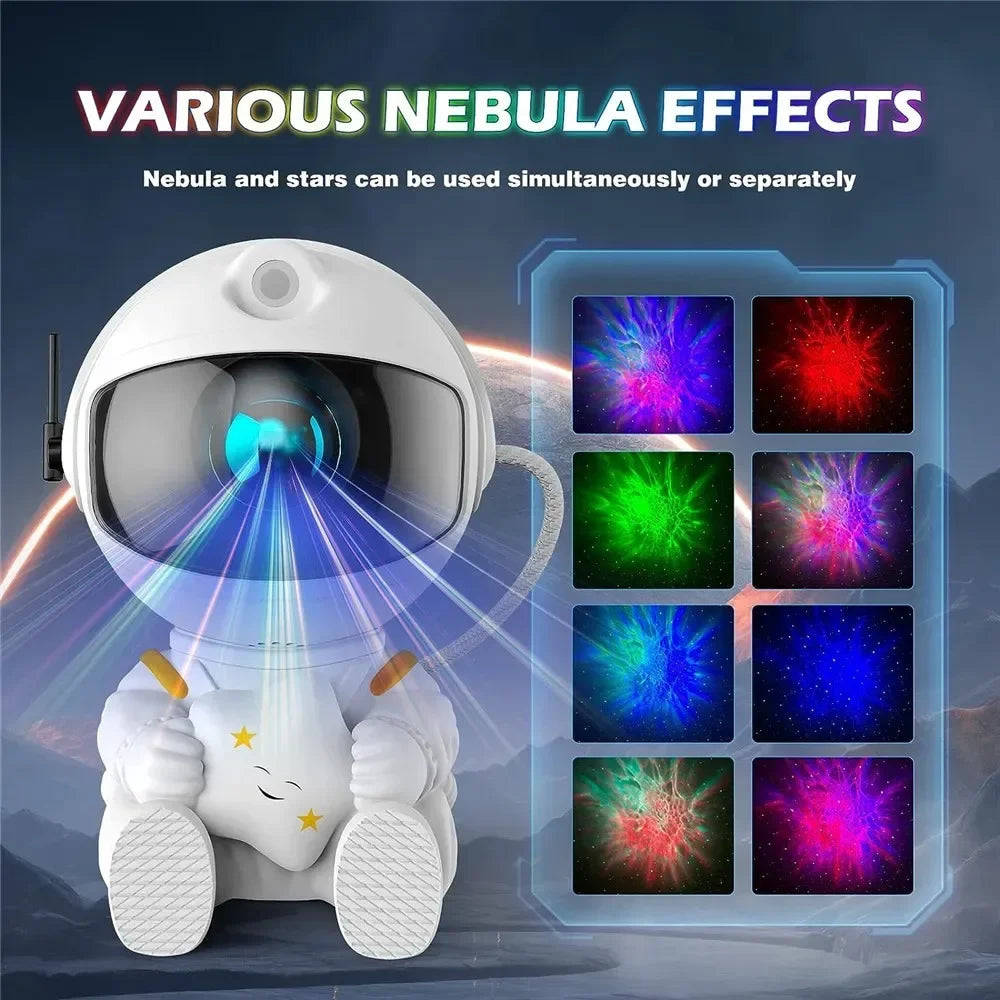 Astronaut Star Projector Galaxy Night Light Lamp