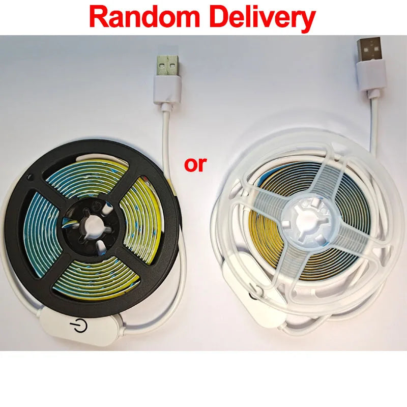USB COB LED Strip Light 5V Dimmable Touch Control