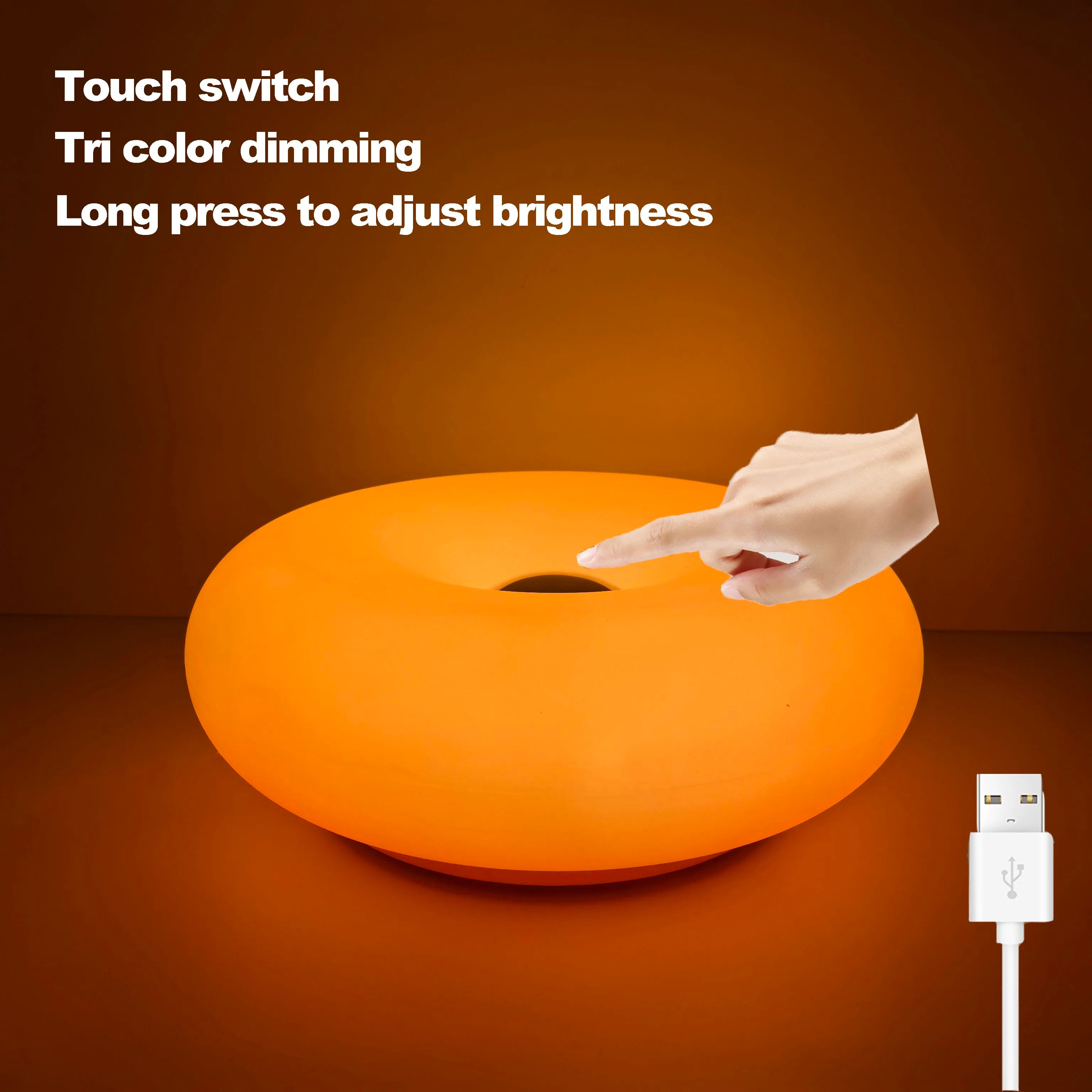 Bauhaus USB Table Lamp Donut Ambient Light