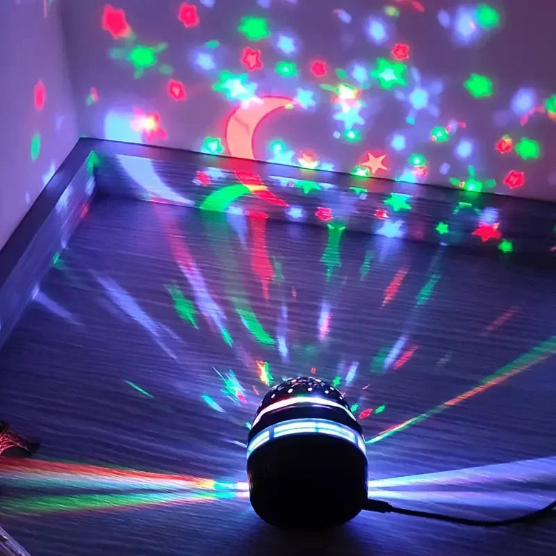 LED Starry Sky Rotating Projector Night Light