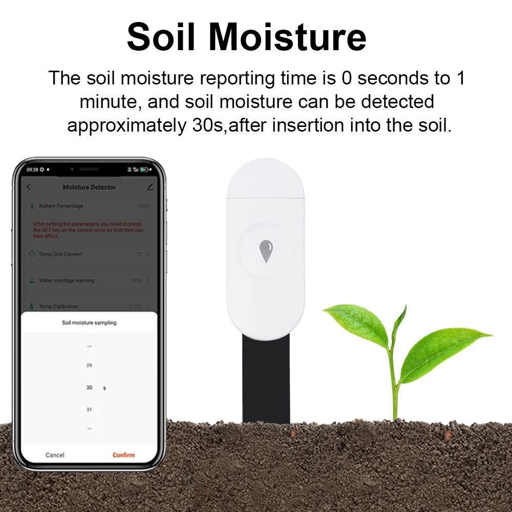 Tuya Zigbee Smart Soil Moisture & Temperature Sensor