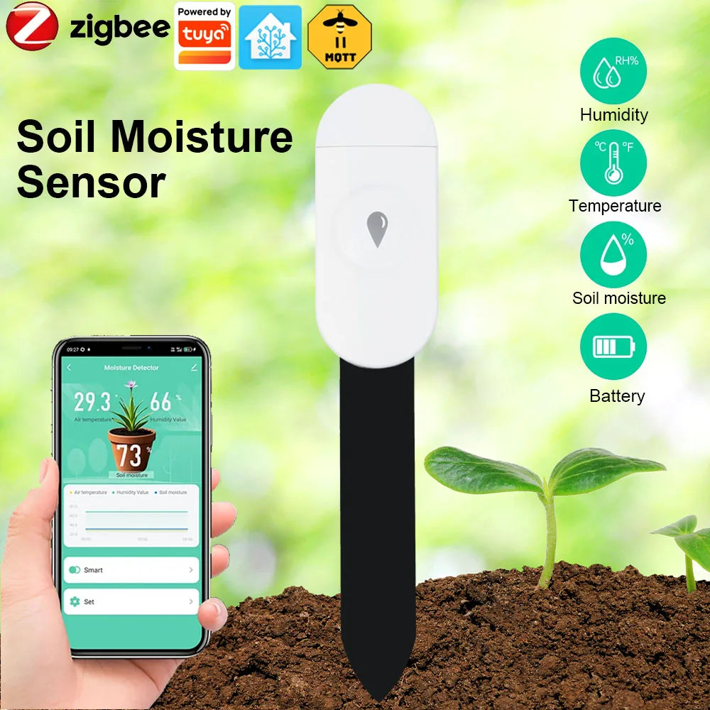 Tuya Zigbee Smart Soil Moisture & Temperature Sensor