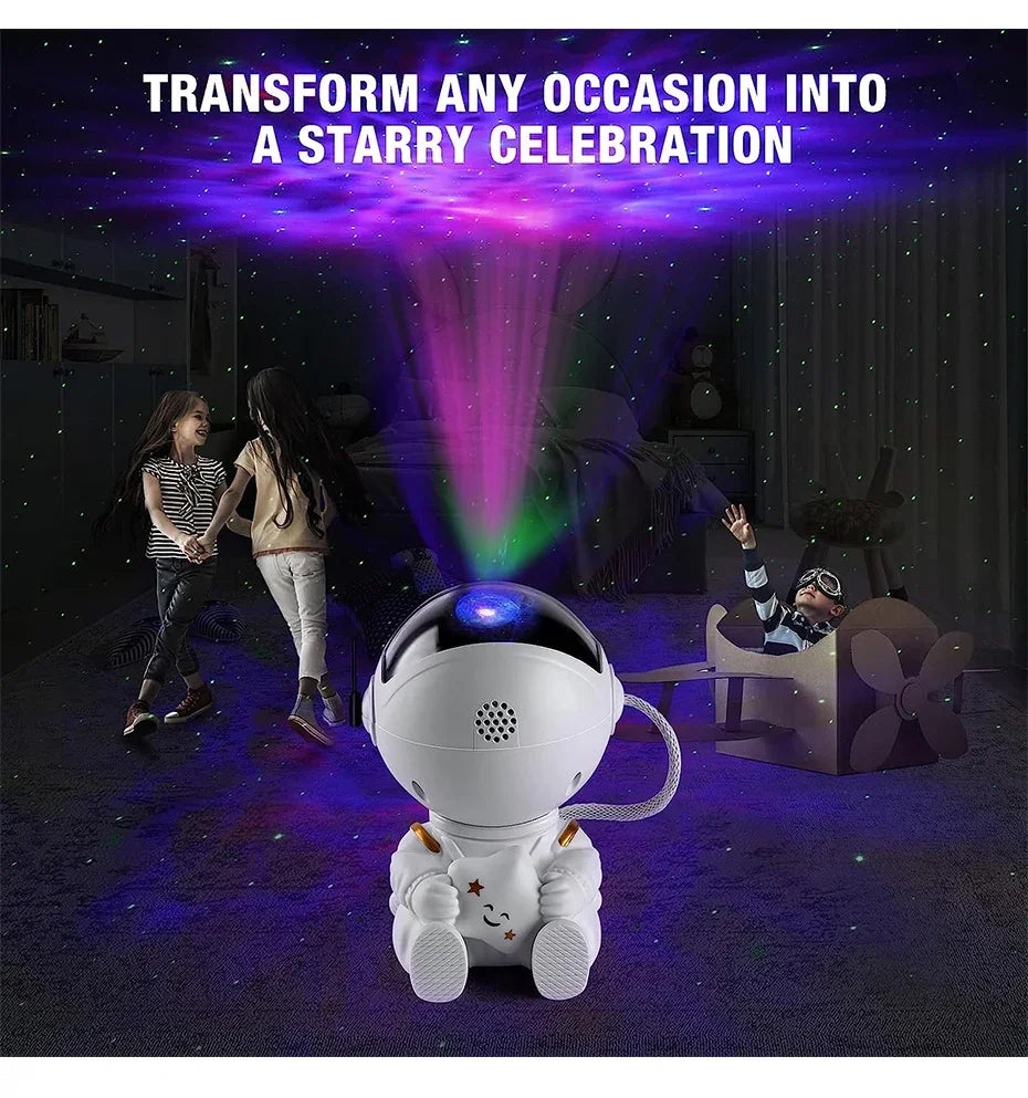 Astronaut Star Projector Galaxy Night Light Lamp
