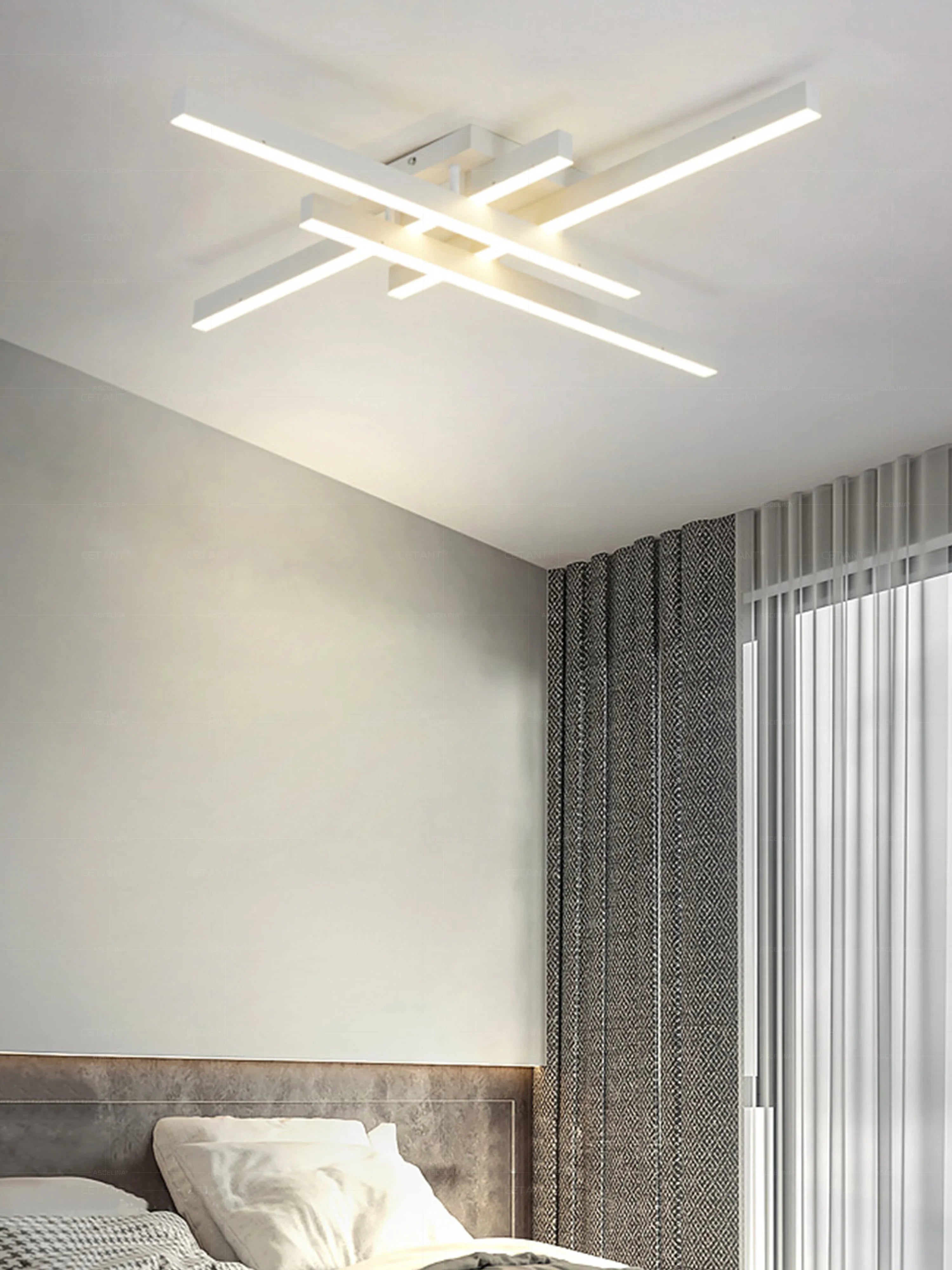Modern LED Ceiling Light Minimalist Linear Lamp