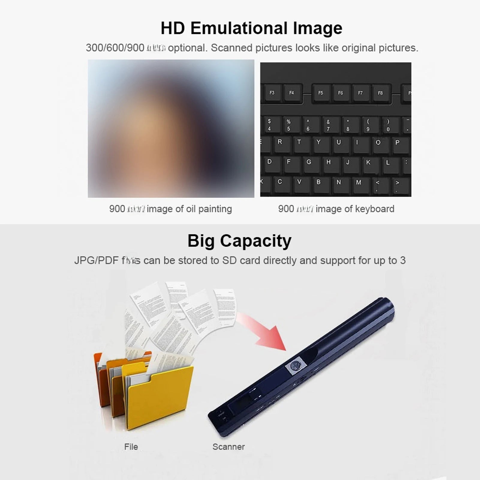 Portable Handheld Mini Document Scanner