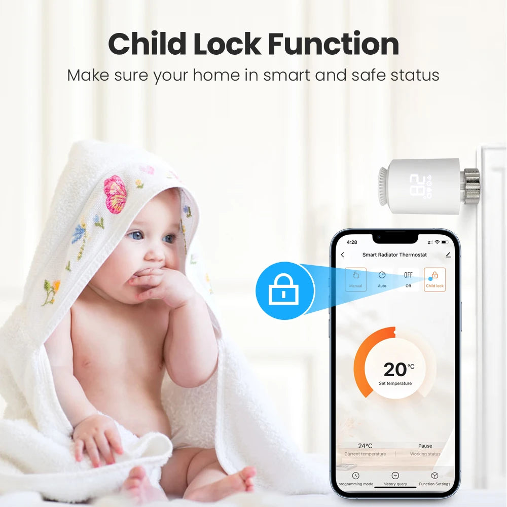 AVATTO Tuya ZigBee3.0 Smart Thermostat Radiator Valve