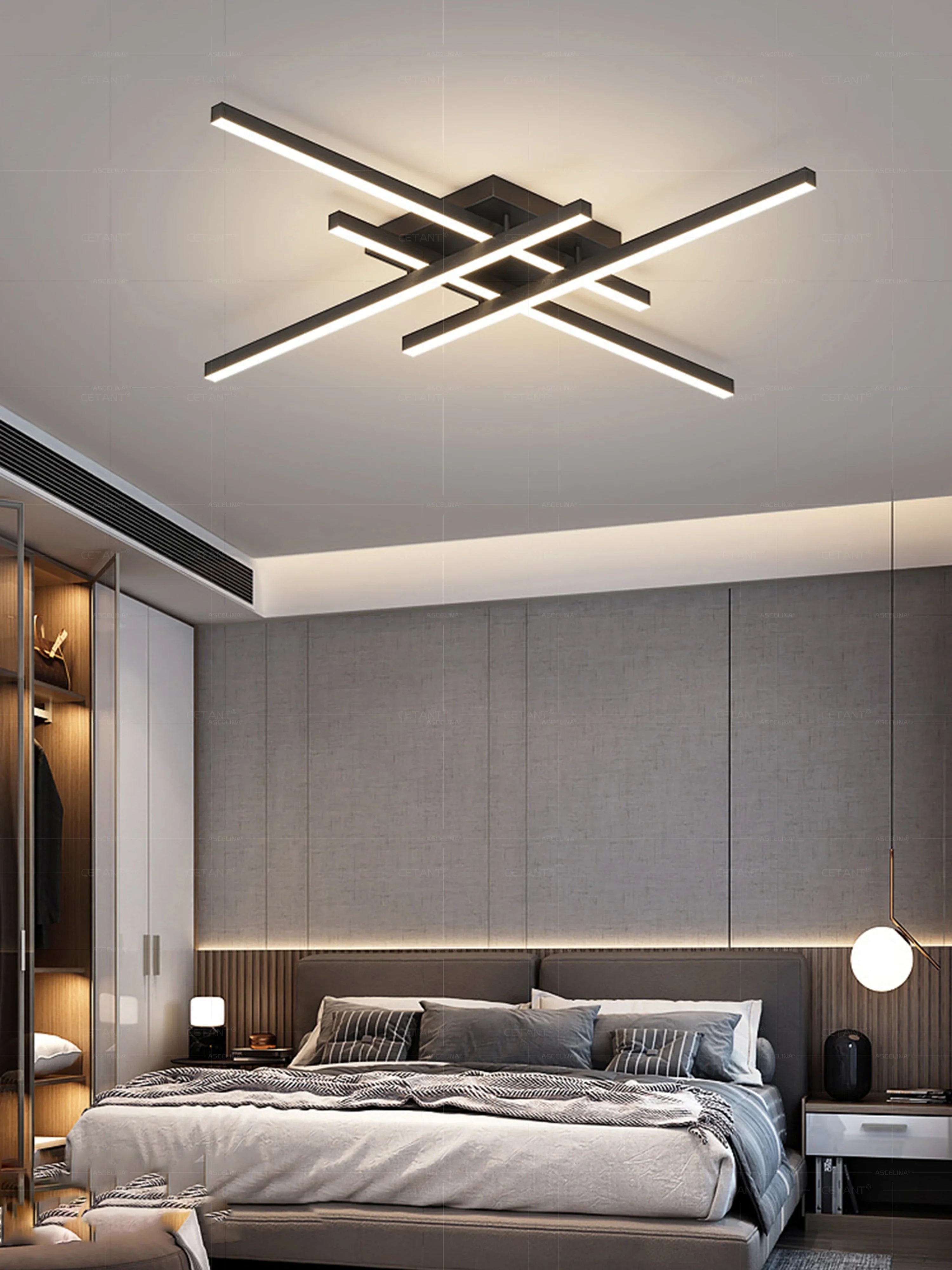 Modern LED Ceiling Light Minimalist Linear Lamp