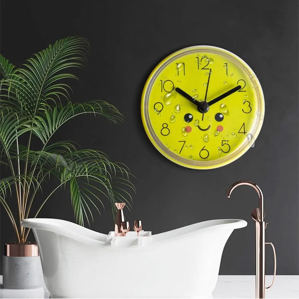 Mini Waterproof Suction Wall Clock