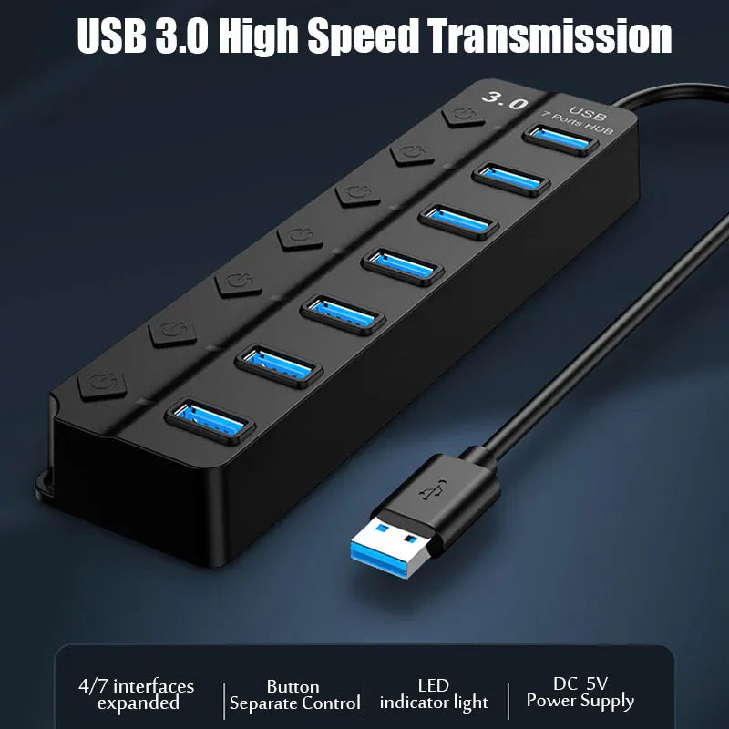 Multi-Port USB 3.0 Hub Adapter