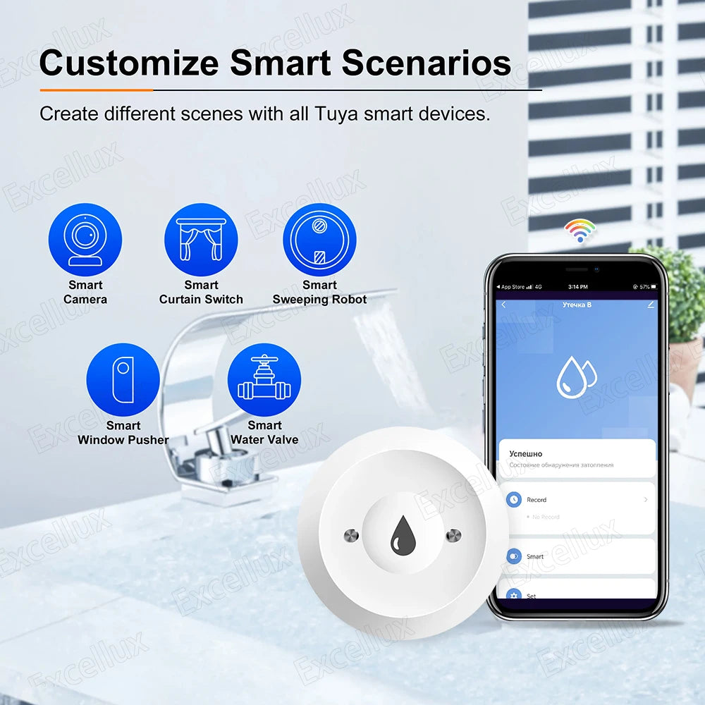 Tuya ZigBee Smart Water Leak Sensor
