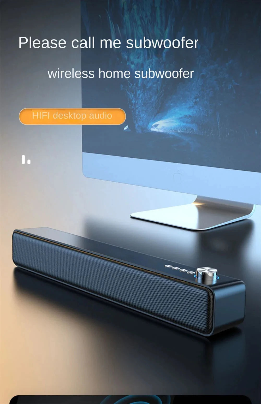 Bluetooth Subwoofer Soundbar Speaker