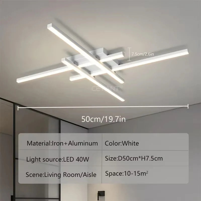 Modern LED Ceiling Light Minimalist Linear Lamp
