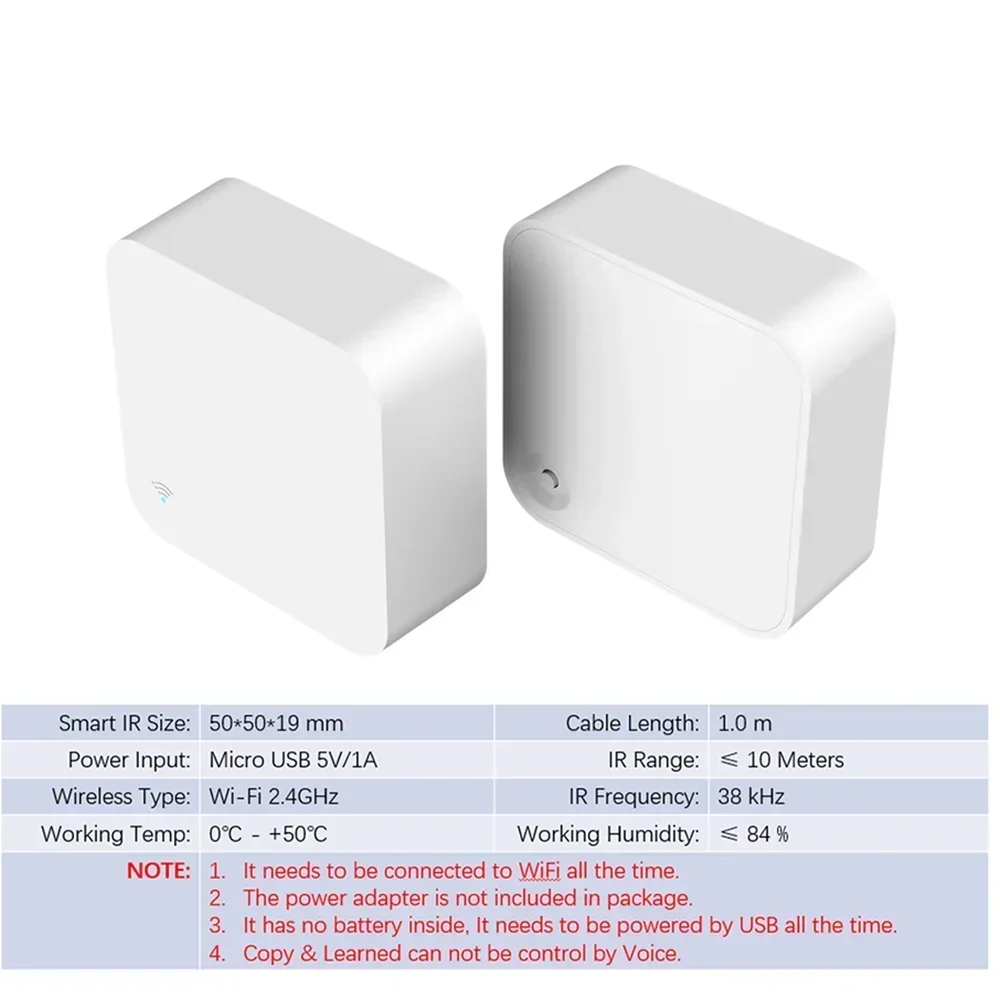 Tuya WiFi IR Smart Remote Control for TV & AC