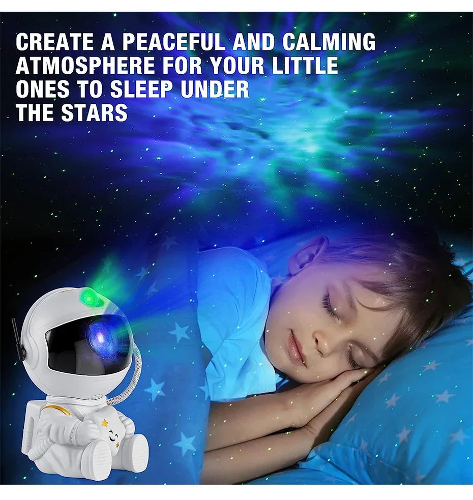 Astronaut Star Projector Galaxy Night Light Lamp