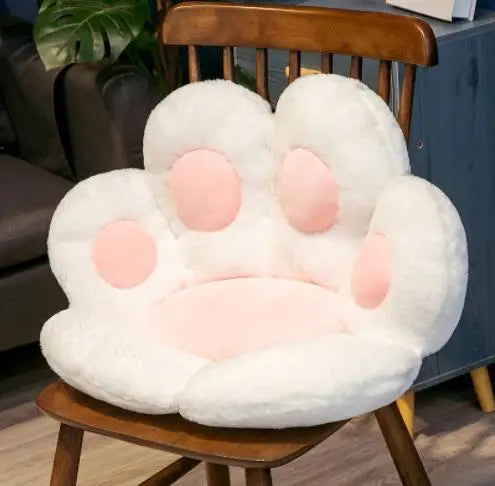 Kawaii Cat Paw Plush Cushion