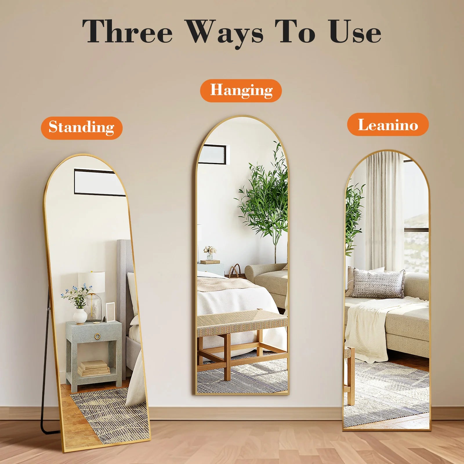 JHK Full Length Wall Mirror
