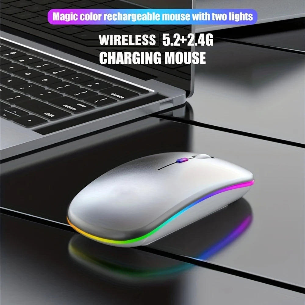 Silent Wireless Bluetooth & 2.4GHz Mouse