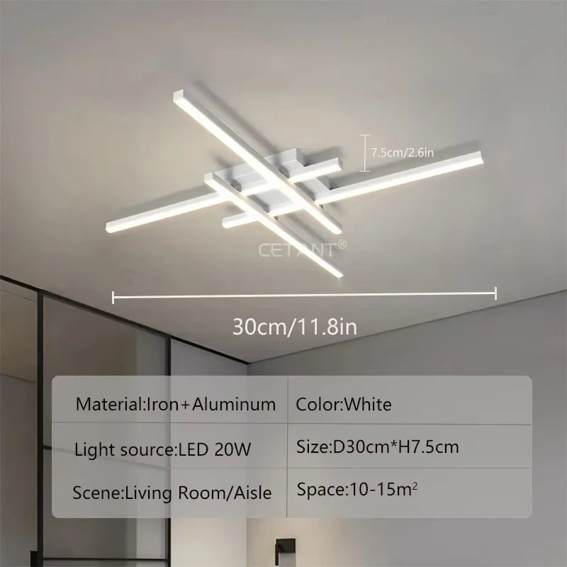Modern LED Ceiling Light Minimalist Linear Lamp
