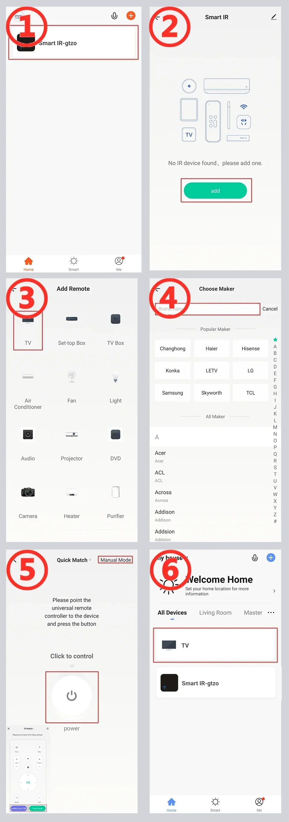 Tuya WiFi IR Smart Remote Control for TV & AC