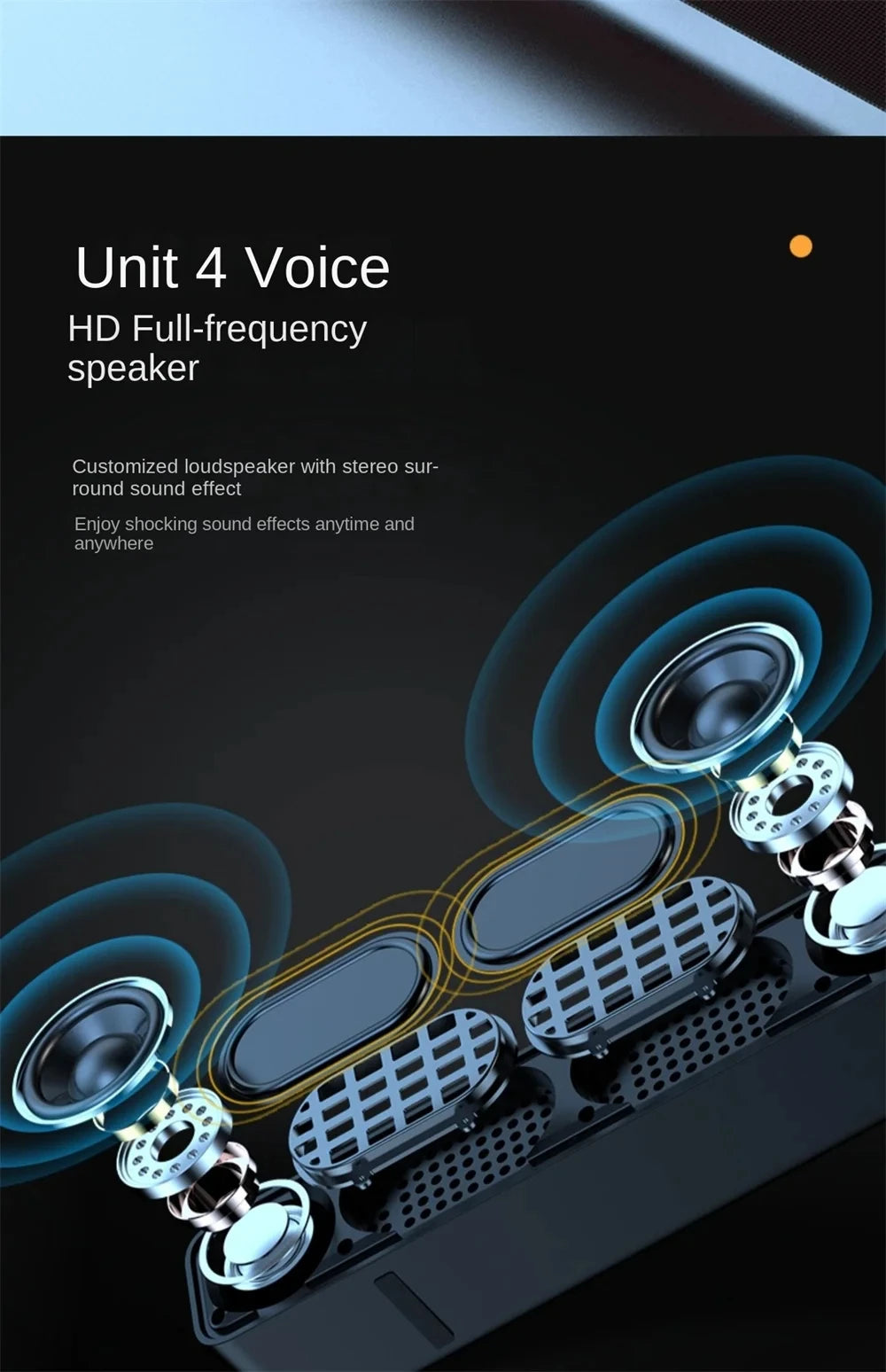 Bluetooth Subwoofer Soundbar Speaker