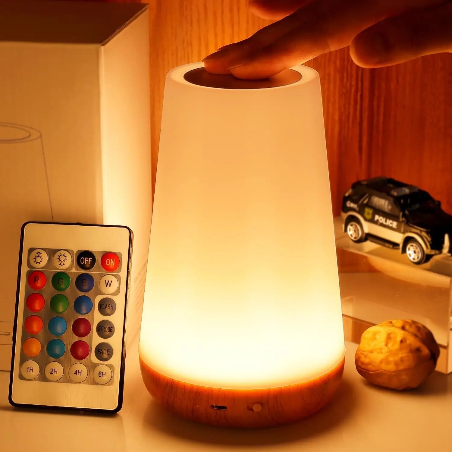 RGB Color Changing Night Light Touch & Remote Control