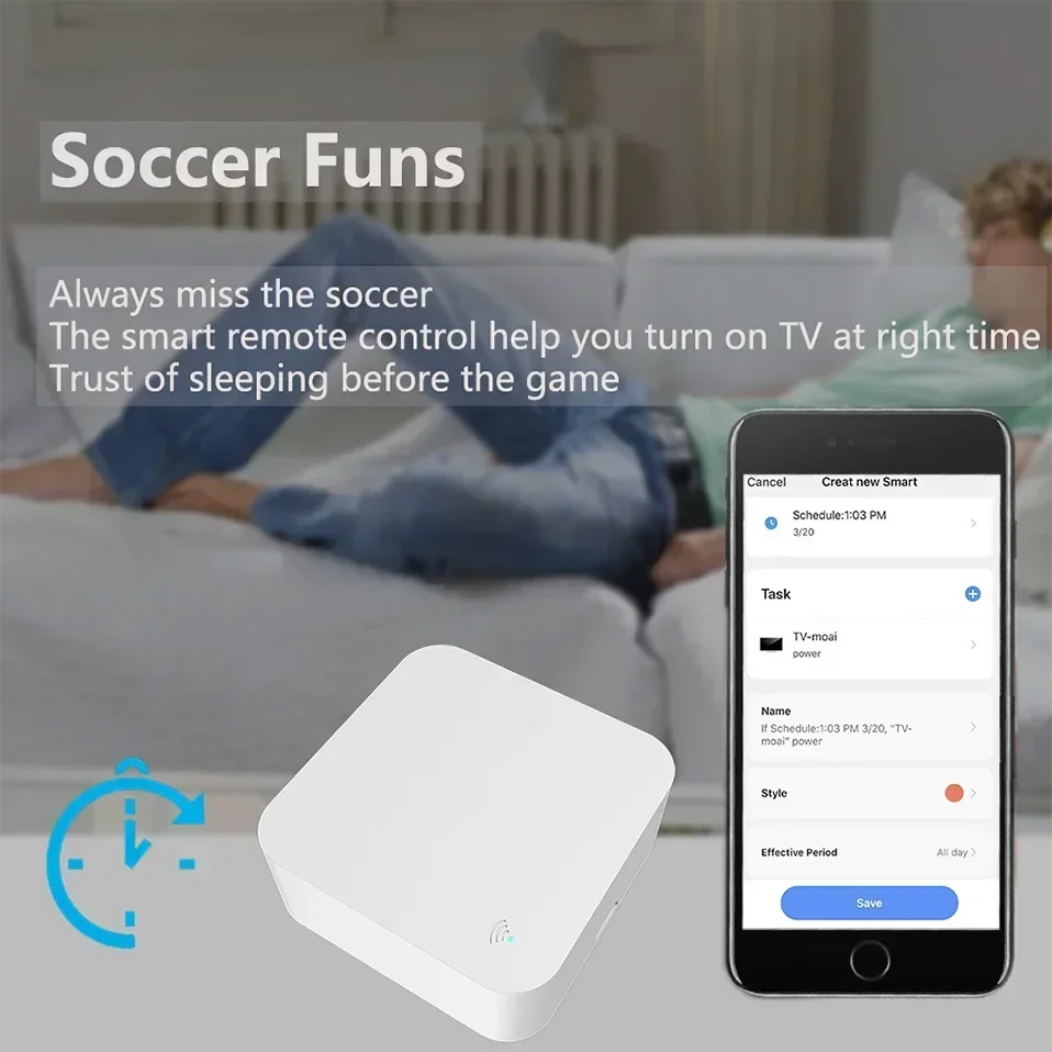Tuya WiFi IR Smart Remote Control for TV & AC