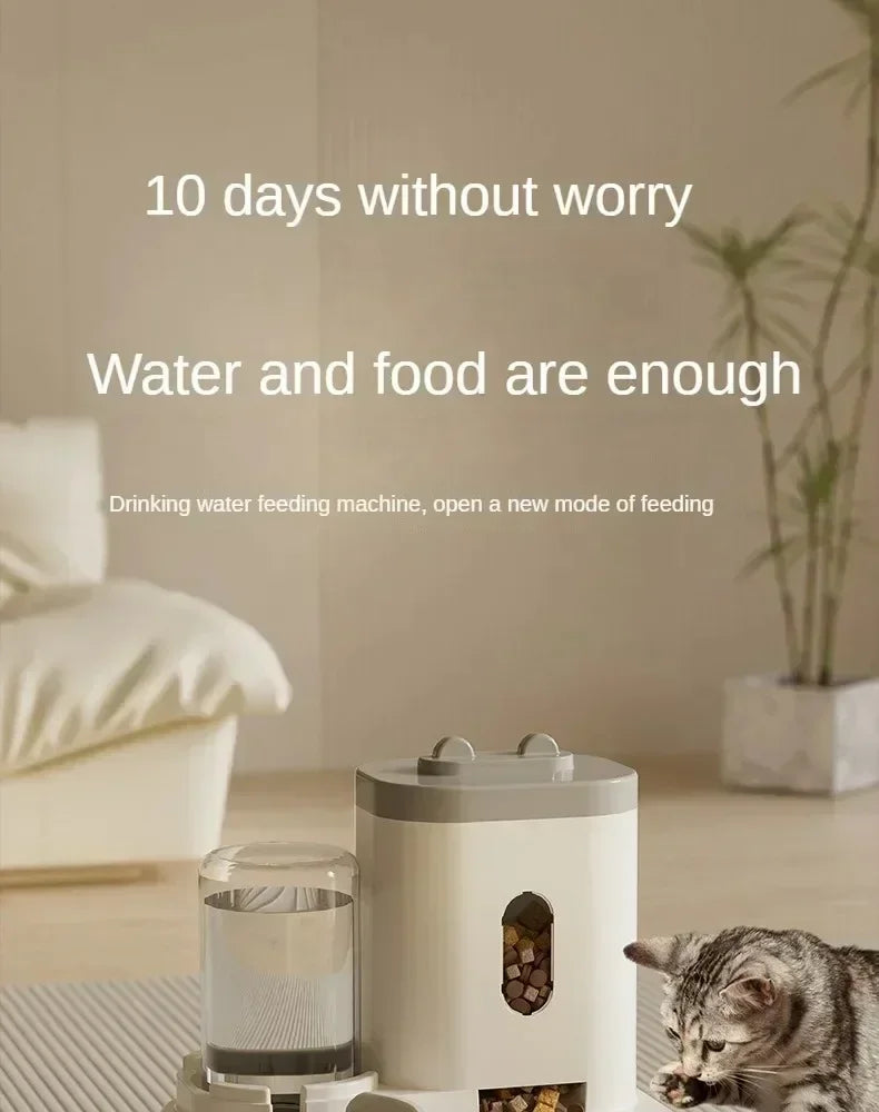 Automatic Pet Feeder and Water Dispenser