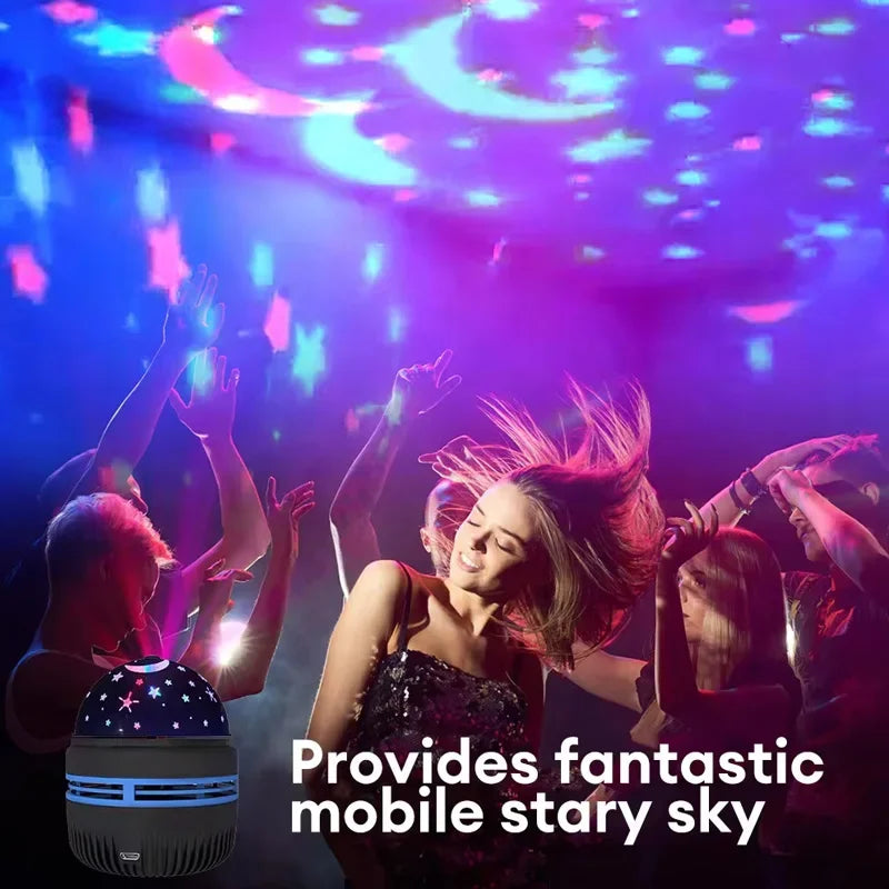 LED Starry Sky Rotating Projector Night Light