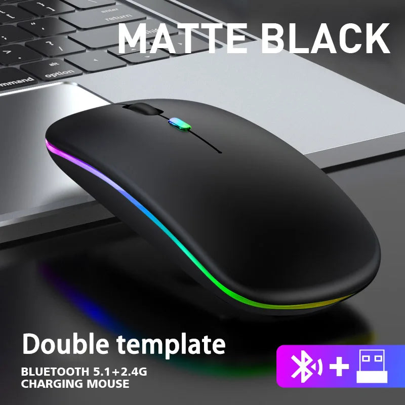 Silent Wireless Bluetooth & 2.4GHz Mouse