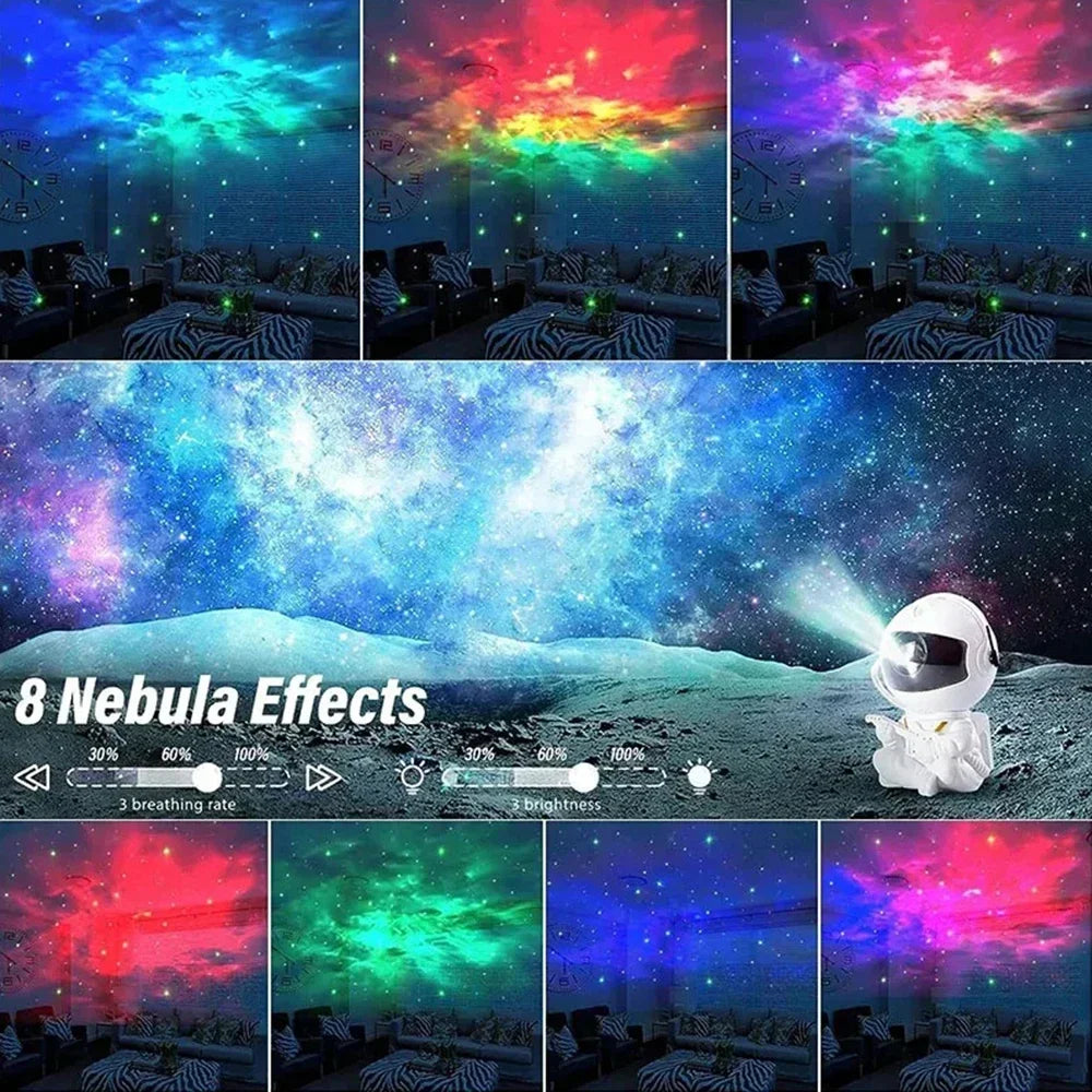 Astronaut Star Projector Galaxy Night Light Lamp